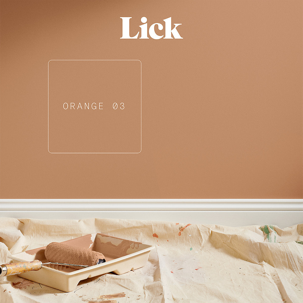 Lick Orange 03 Matt Emulsion paint, 2.5L