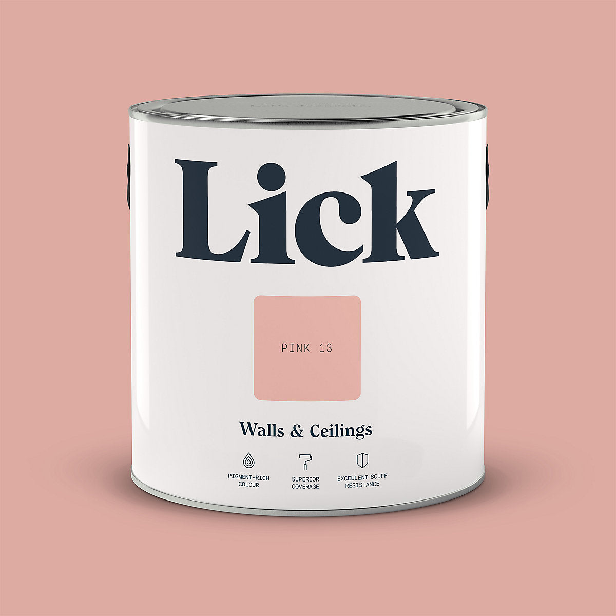 Lick Pink 13 Matt Emulsion paint, 2.5L