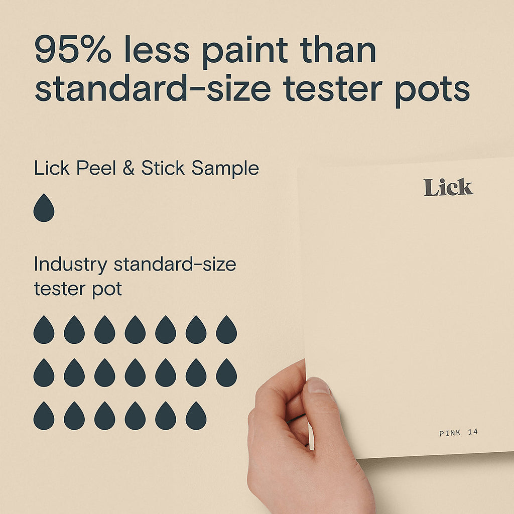 Lick Pink 14 Peel & stick Tester