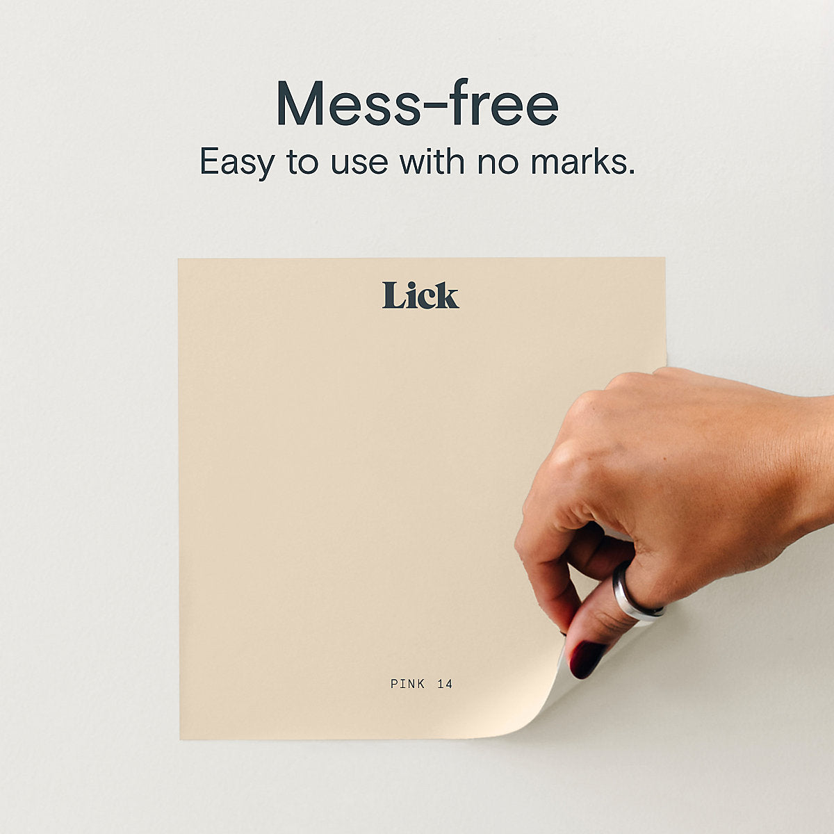 Lick Pink 14 Peel & stick Tester