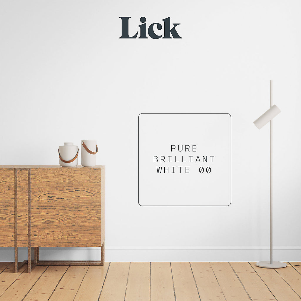 Lick Pure Brilliant White 00 Matt Emulsion paint, 5L