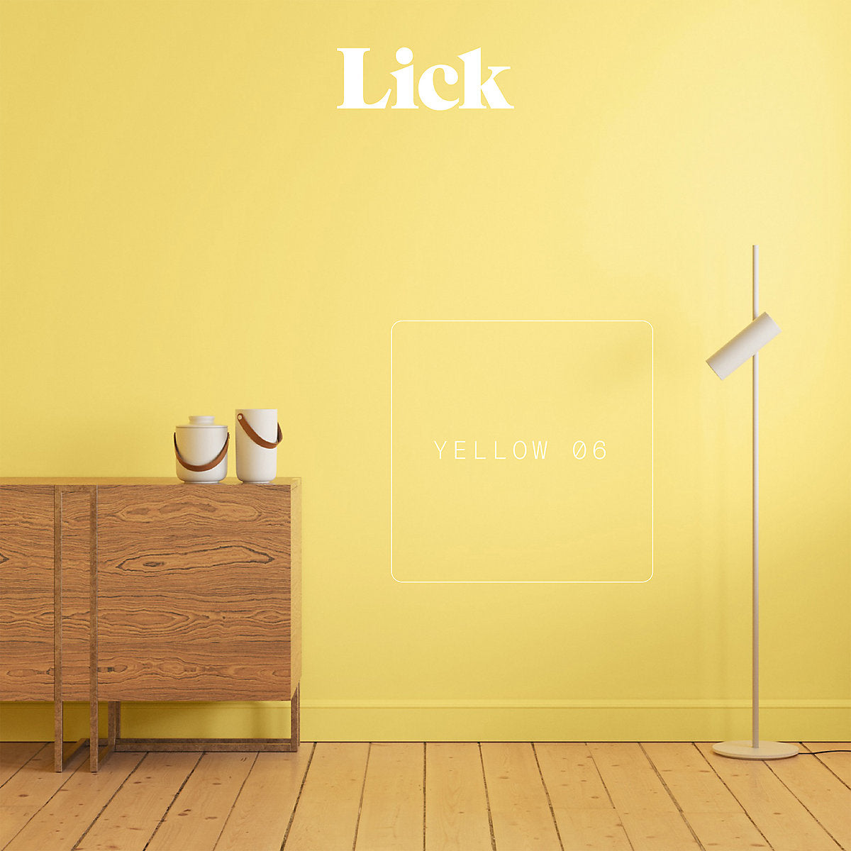 Lick Yellow 06 Eggshell Emulsion paint, 2.5L