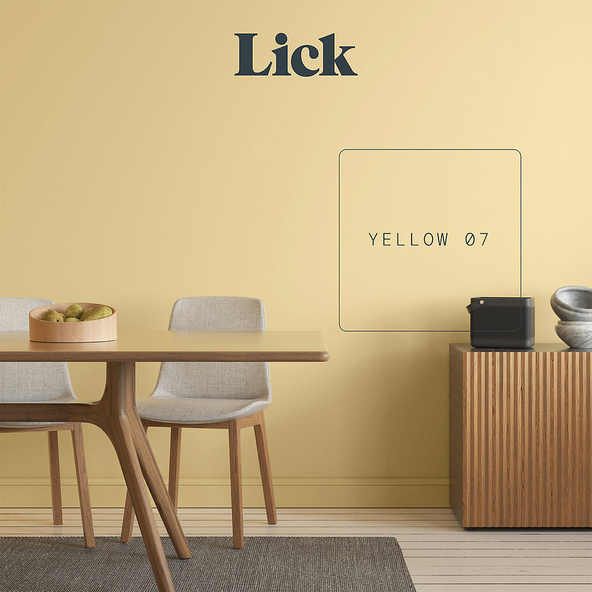Lick Yellow 07 Peel & stick Tester
