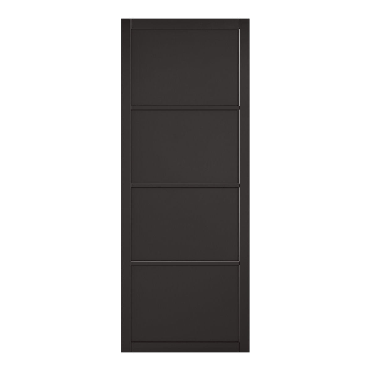 LPD Soho Unglazed Industrial Black Internal Pine Door, (H)1981mm (W)838mm (T)35mm