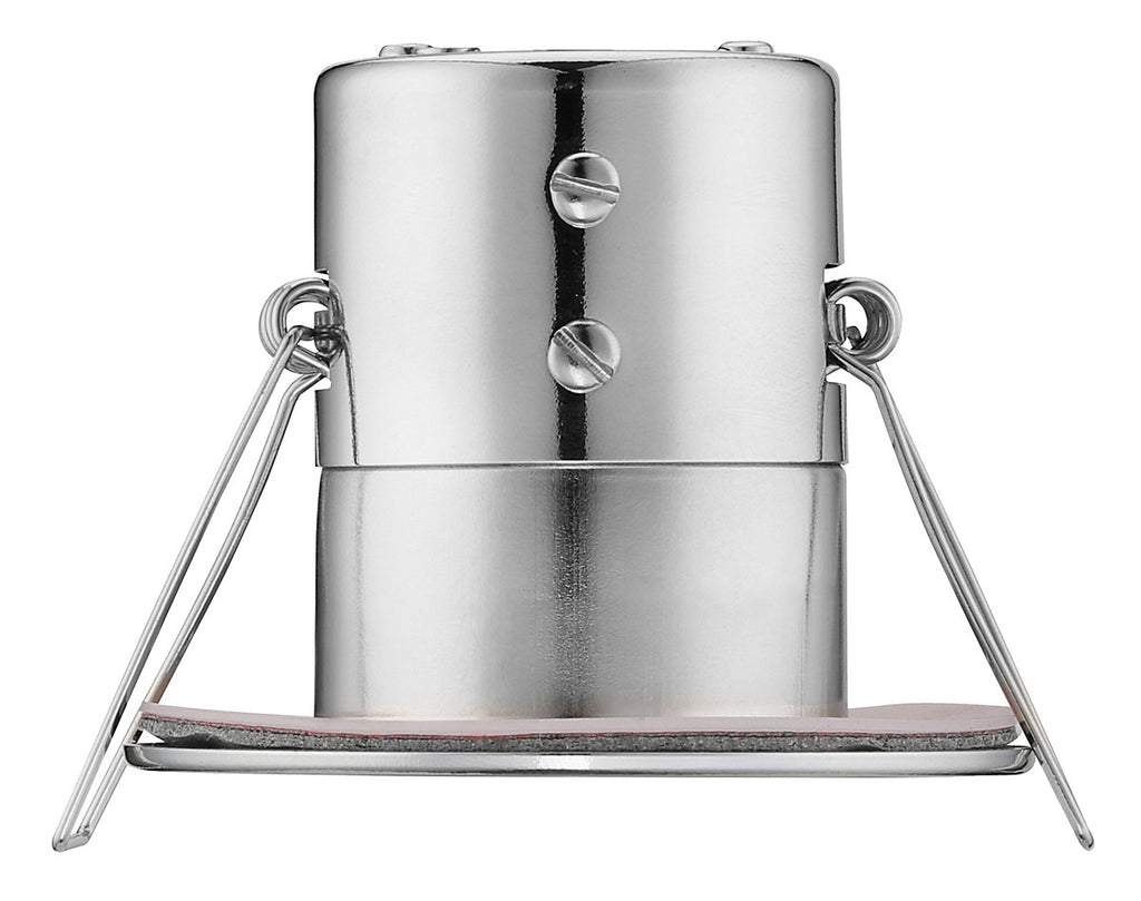 Luceco Eco Silver Chrome effect Fixed LED Fire-rated Warm white Downlight 5W IP65