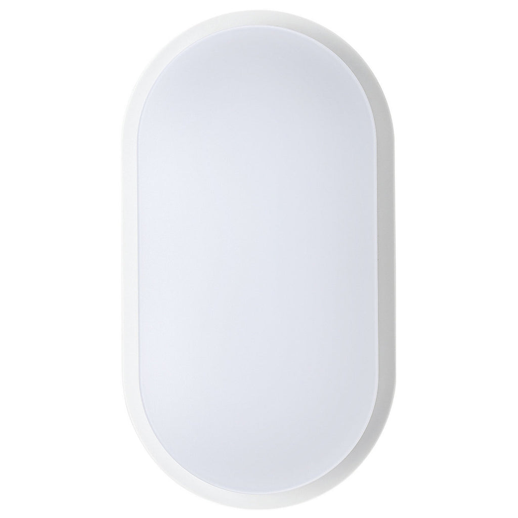 Luceco Fixed Black & White Mains-powered (wired) LED Outdoor Wall light 700lm