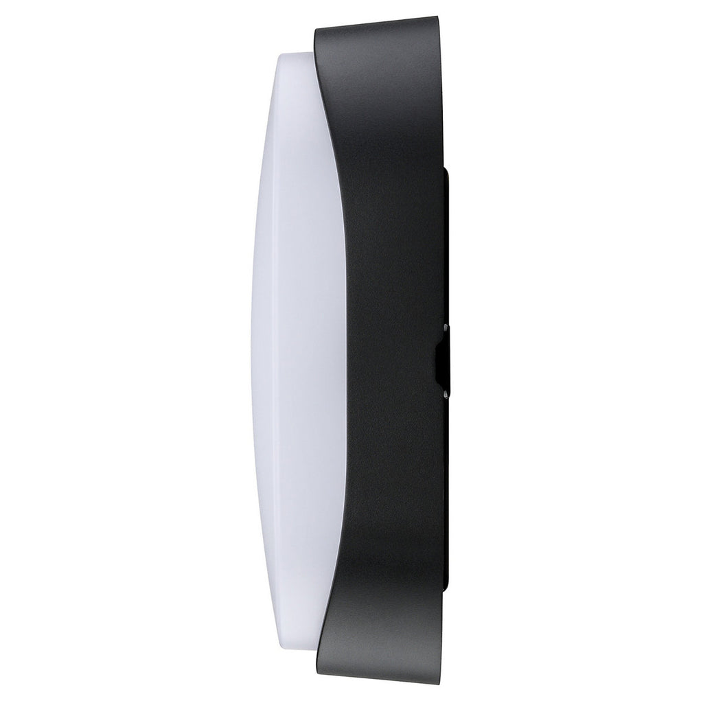 Luceco Fixed Black & White Mains-powered (wired) LED Outdoor Wall light 700lm