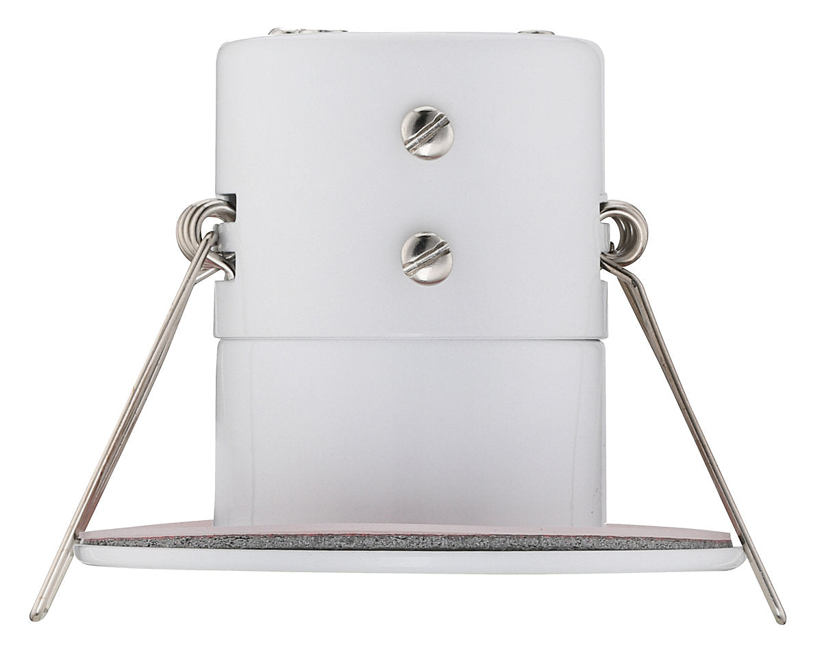 Luceco Matt White Fixed LED Fire-rated Warm white Downlight 5W IP65
