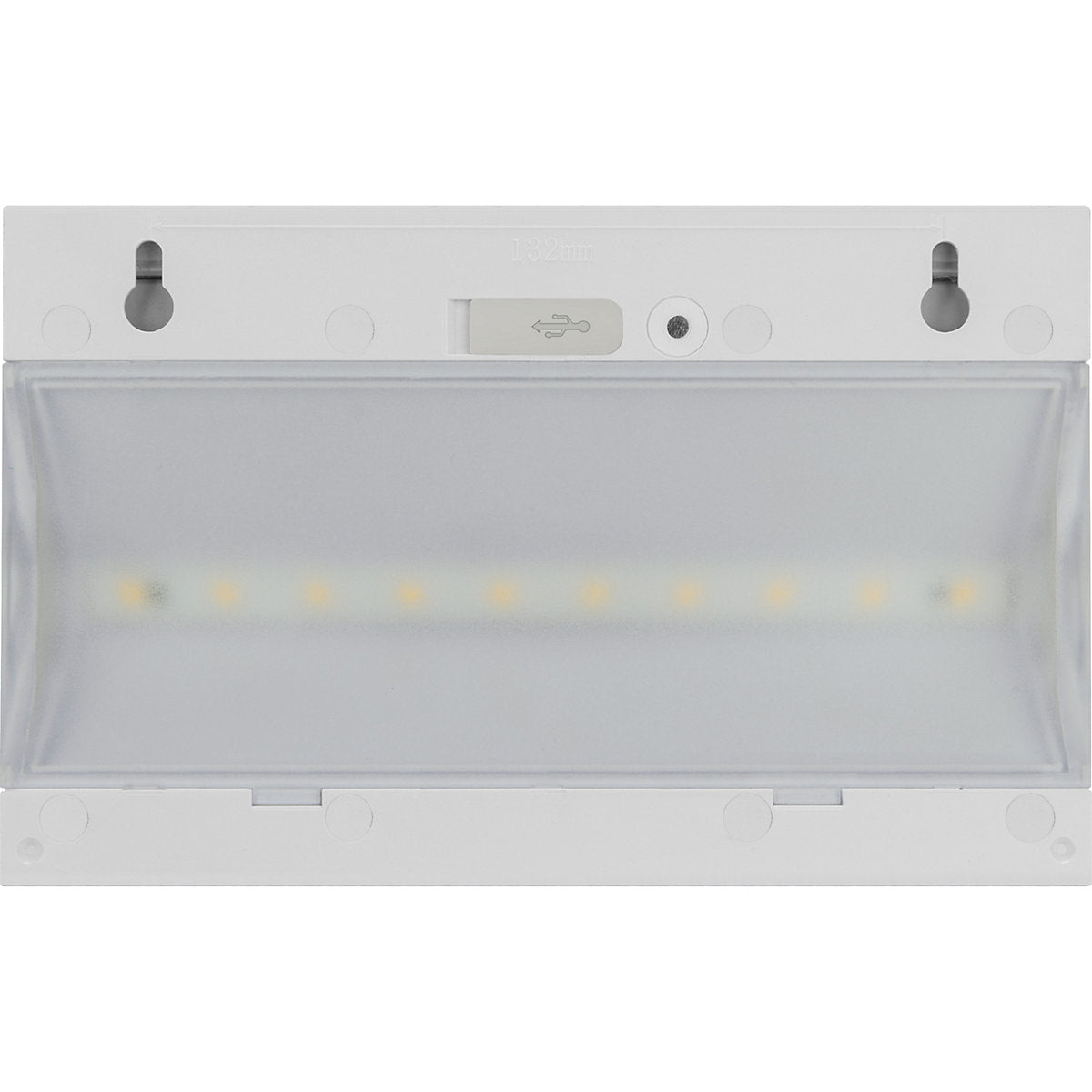 Luceco Prysm Non-adjustable White Battery & solar-powered LED 6W PIR With motion sensor Rectangular Outdoor Wall light