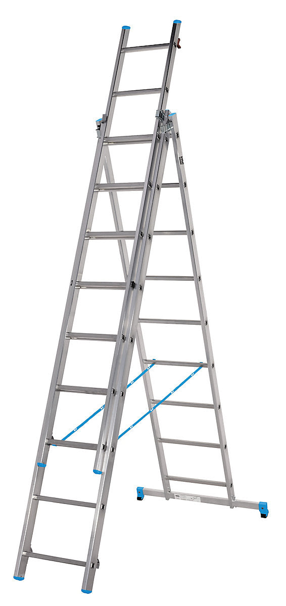 Mac Allister 3-in-1 3-way 5.2m Aluminium Ladder