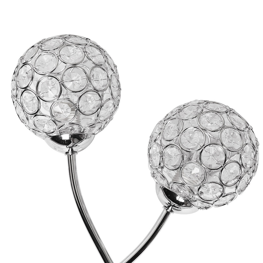 Mantus Contemporary Chrome effect Double Wired Wall light
