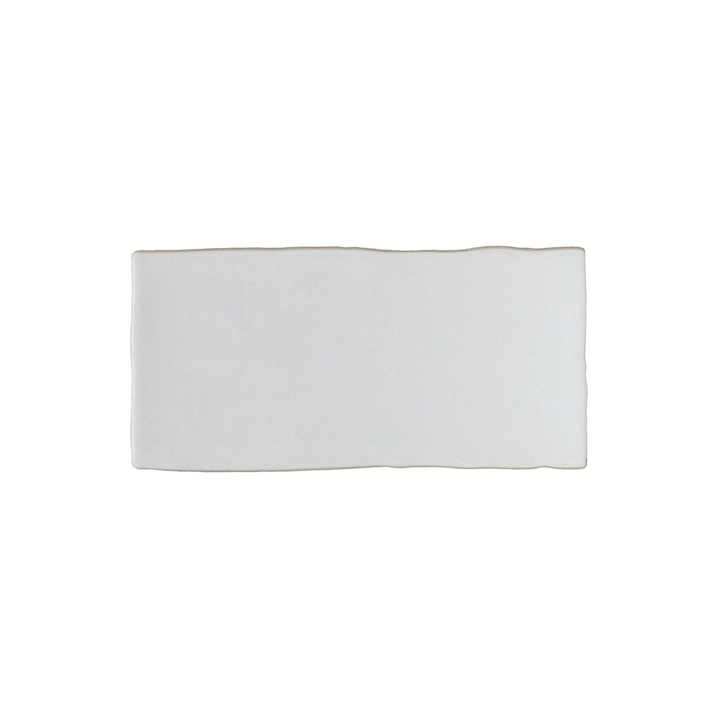 Maremar Pearl White Gloss Textured Ceramic Indoor Wall tile, Pack of 60, (L)130mm (W)65mm