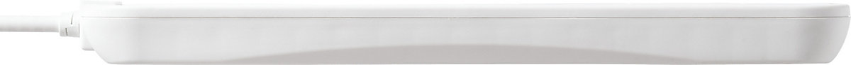 Masterplug BSG1N-BD 6 socket 13A White Extension lead, 1m