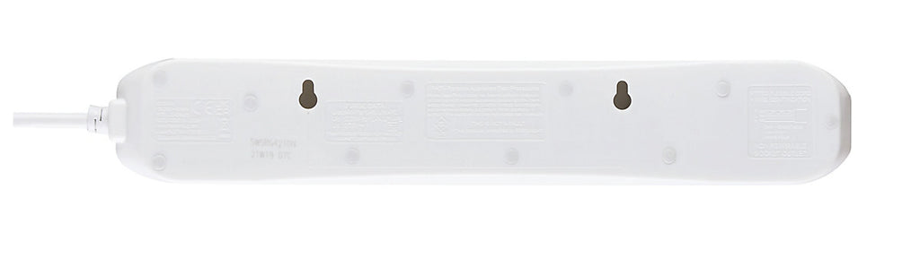 Masterplug SWSRG4210N-BD 4 socket 13A Switched Surge protected White Extension lead, 2m