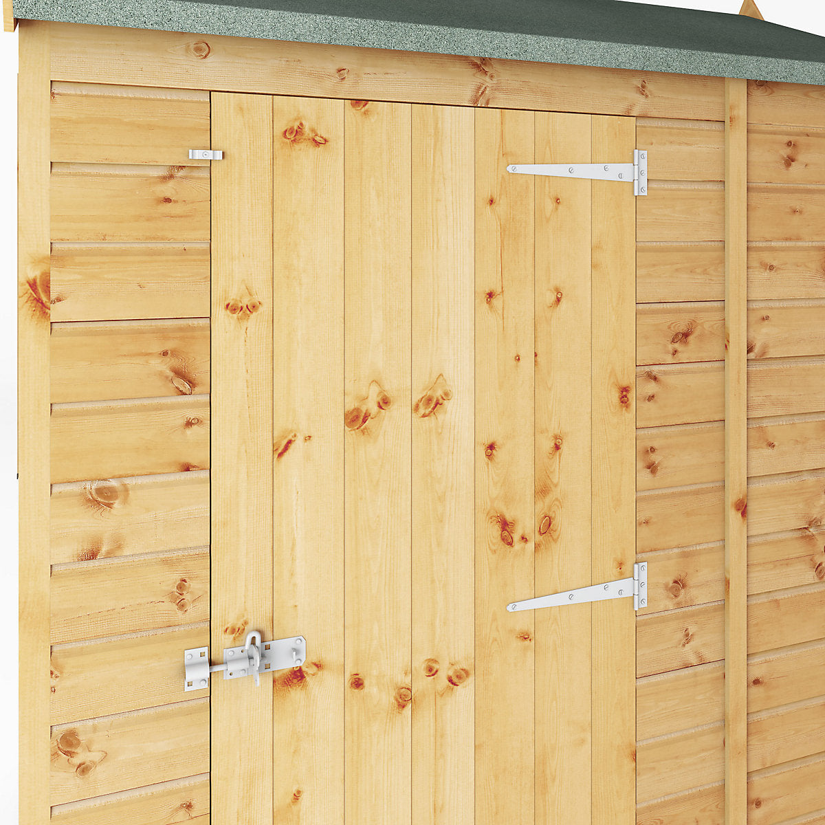 Mercia Tongue & groove 6x4 ft Reverse apex Wooden Dip treated Shed with floor & 2 windows