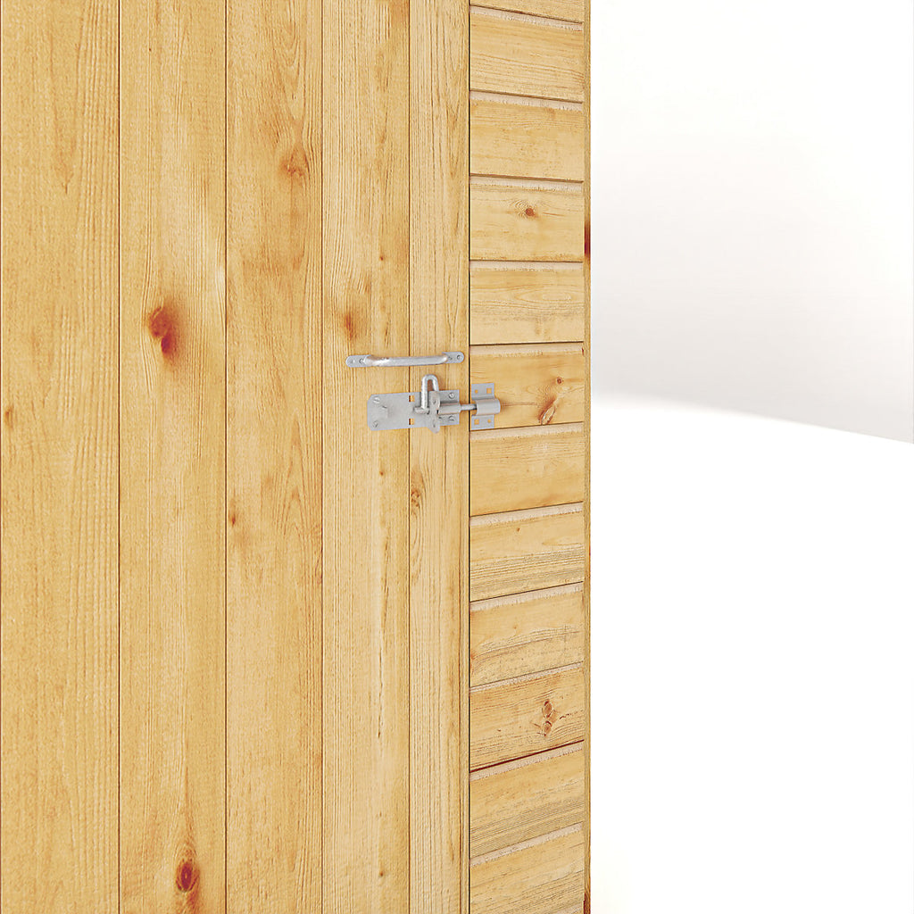 Mercia Woodsman Shiplap 8x6 ft Pent Timber Dip treated Shed with floor & 4 windows