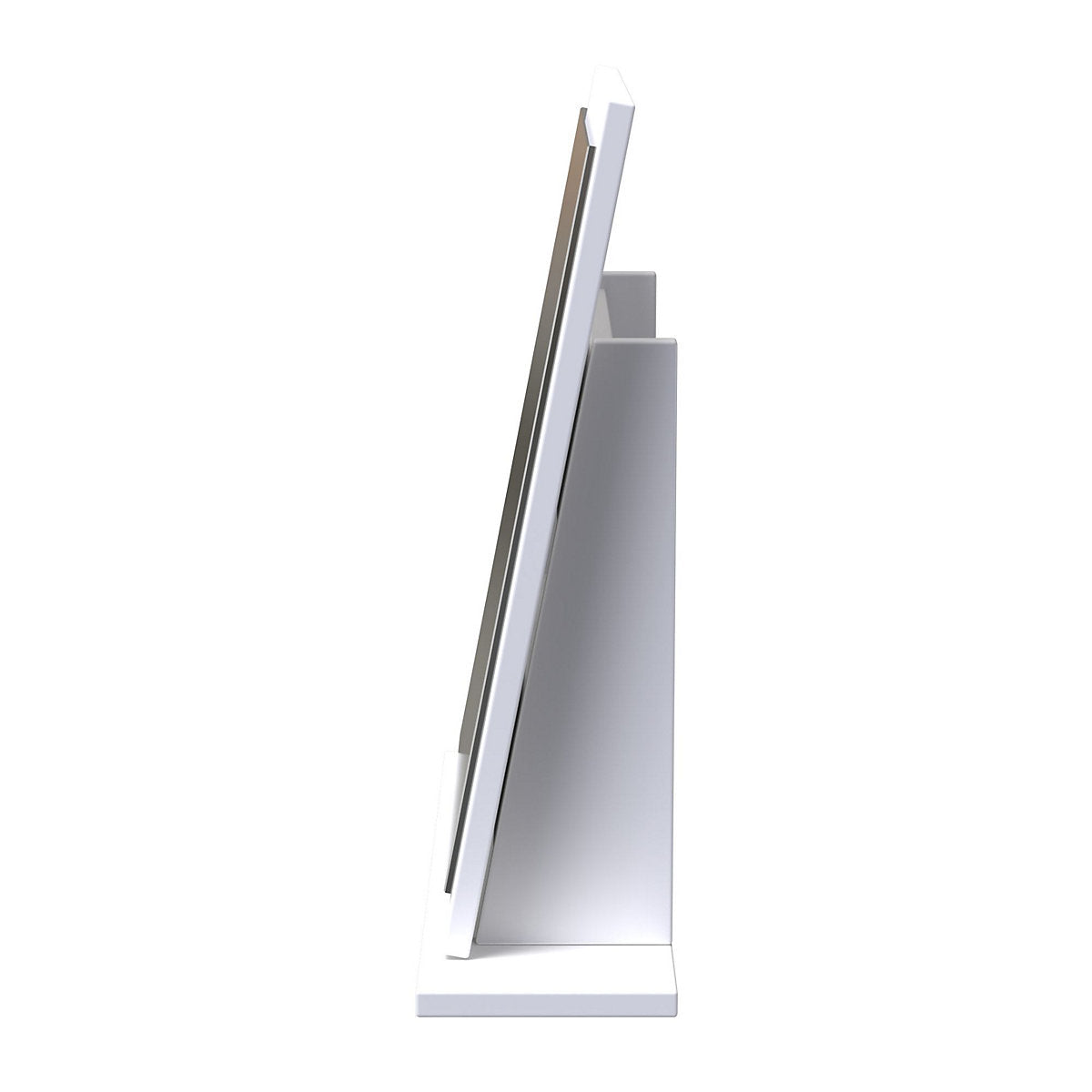 Messina White Rectangular Freestanding Framed mirror, (H)50cm (W)47.8cm