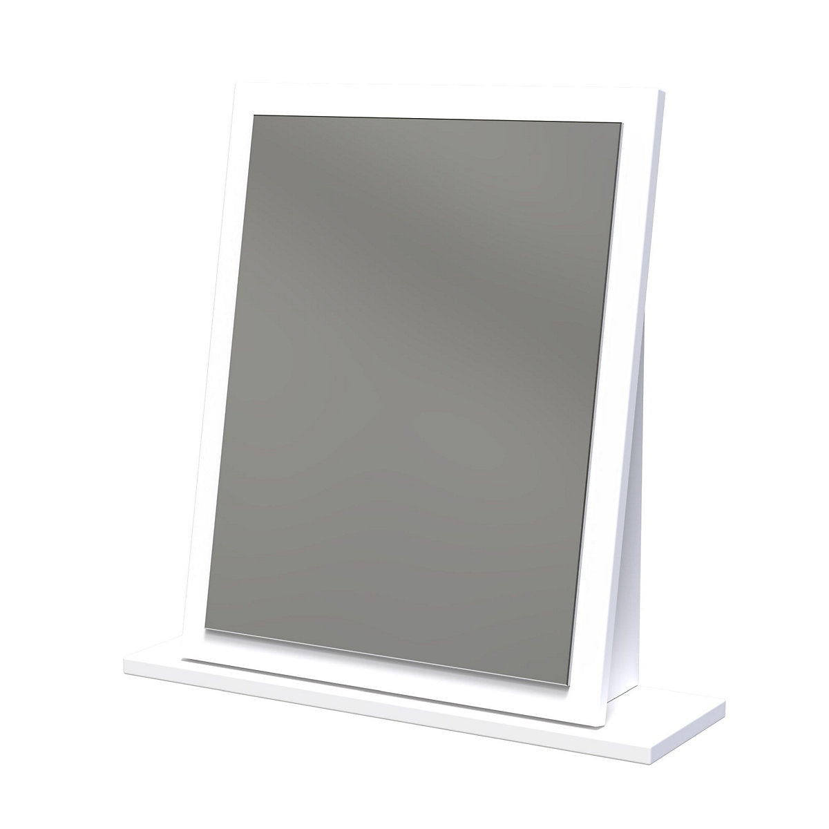 Messina White Rectangular Freestanding Framed mirror, (H)50cm (W)47.8cm