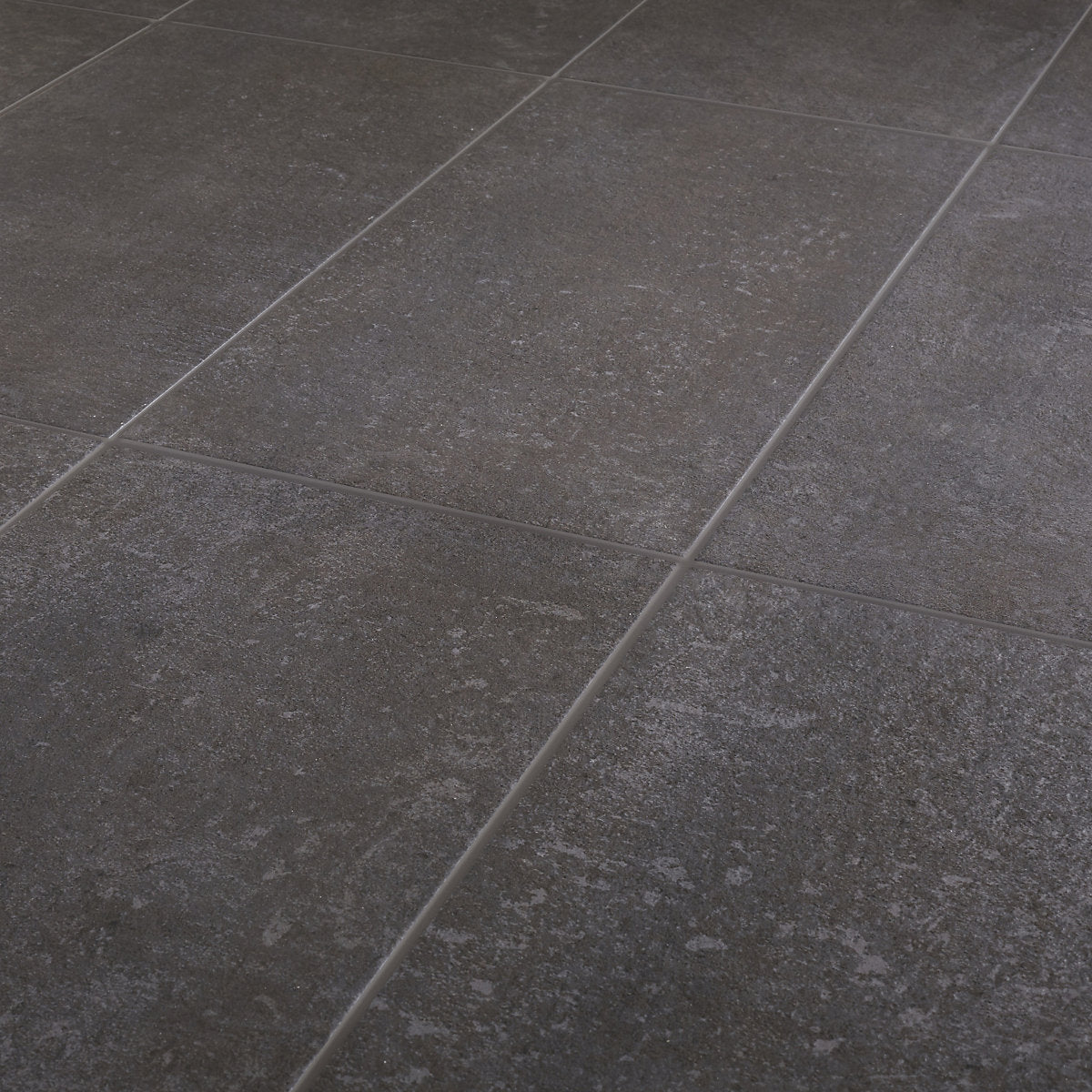 METAL ID Anthracite Matt Stone effect Textured Porcelain Indoor Wall & floor Tile Sample