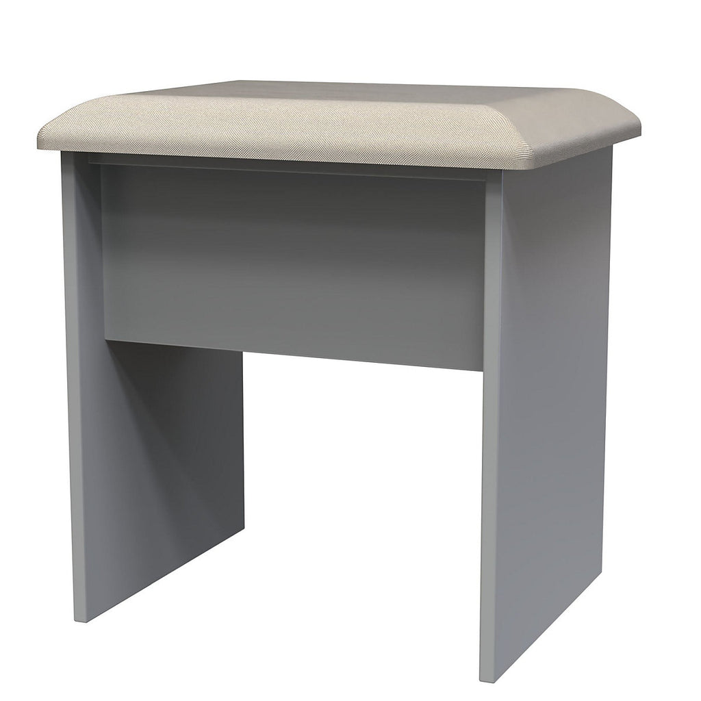 Milan Grey Dressing table stool