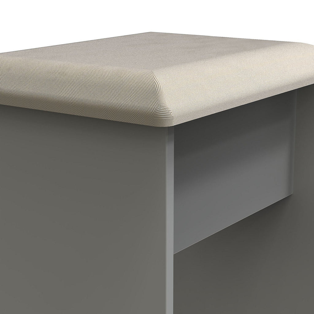 Milan Grey Dressing table stool