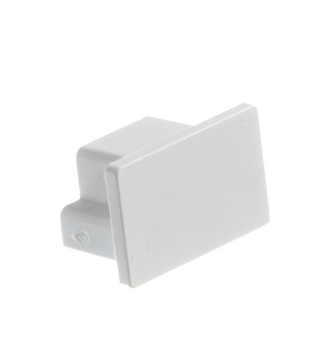 MK White ABS plastic 25mm x 16mm Trunking end cap