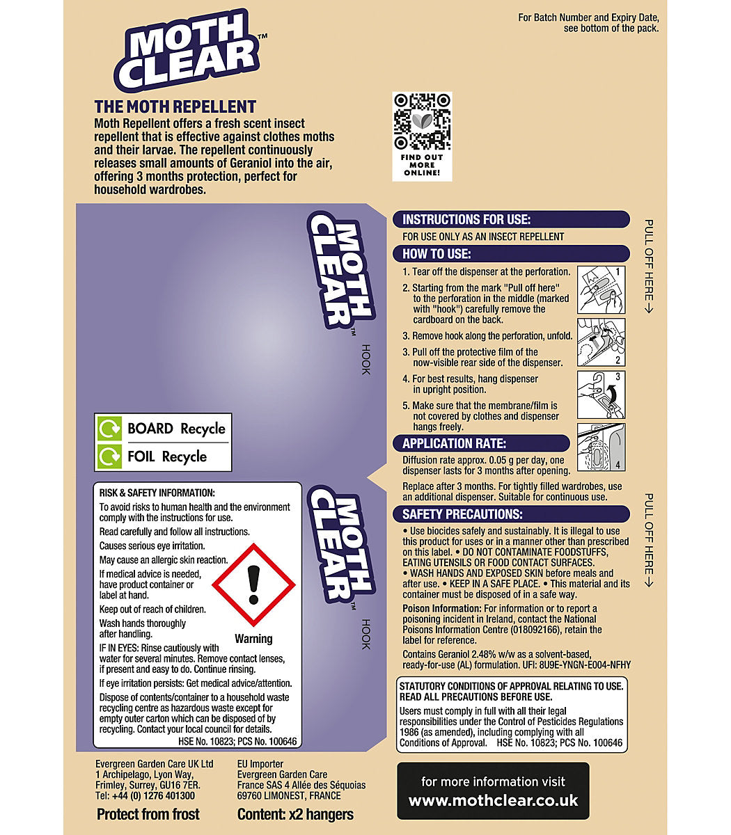 Moth Clear Insect repellent