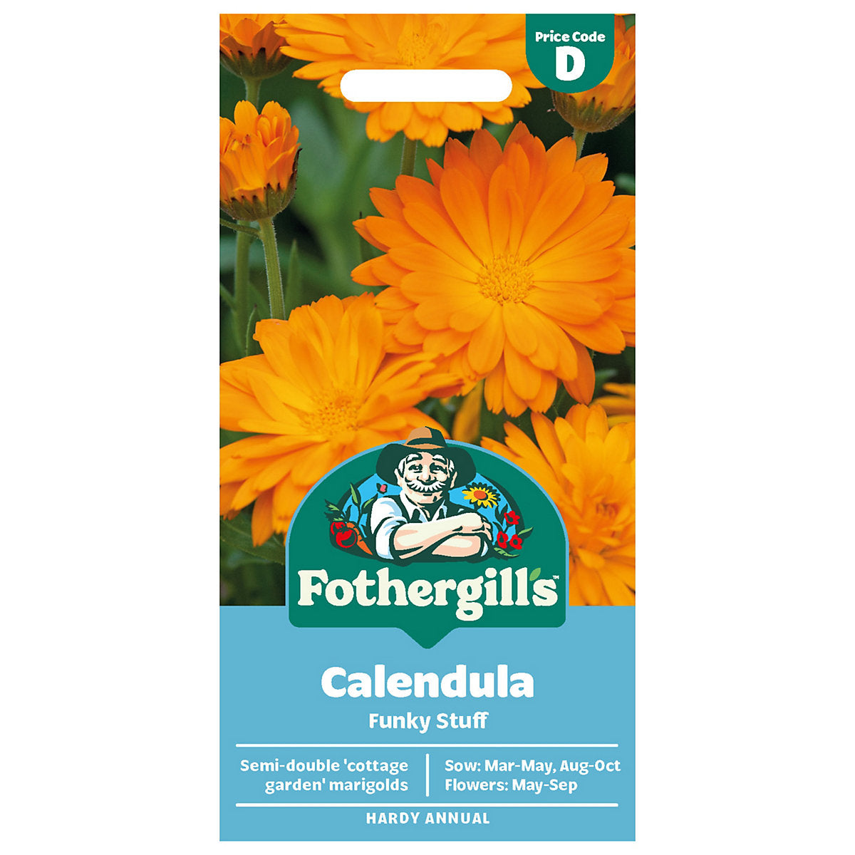 Mr Fothergills Funky Stuff Calendula Flower Seeds