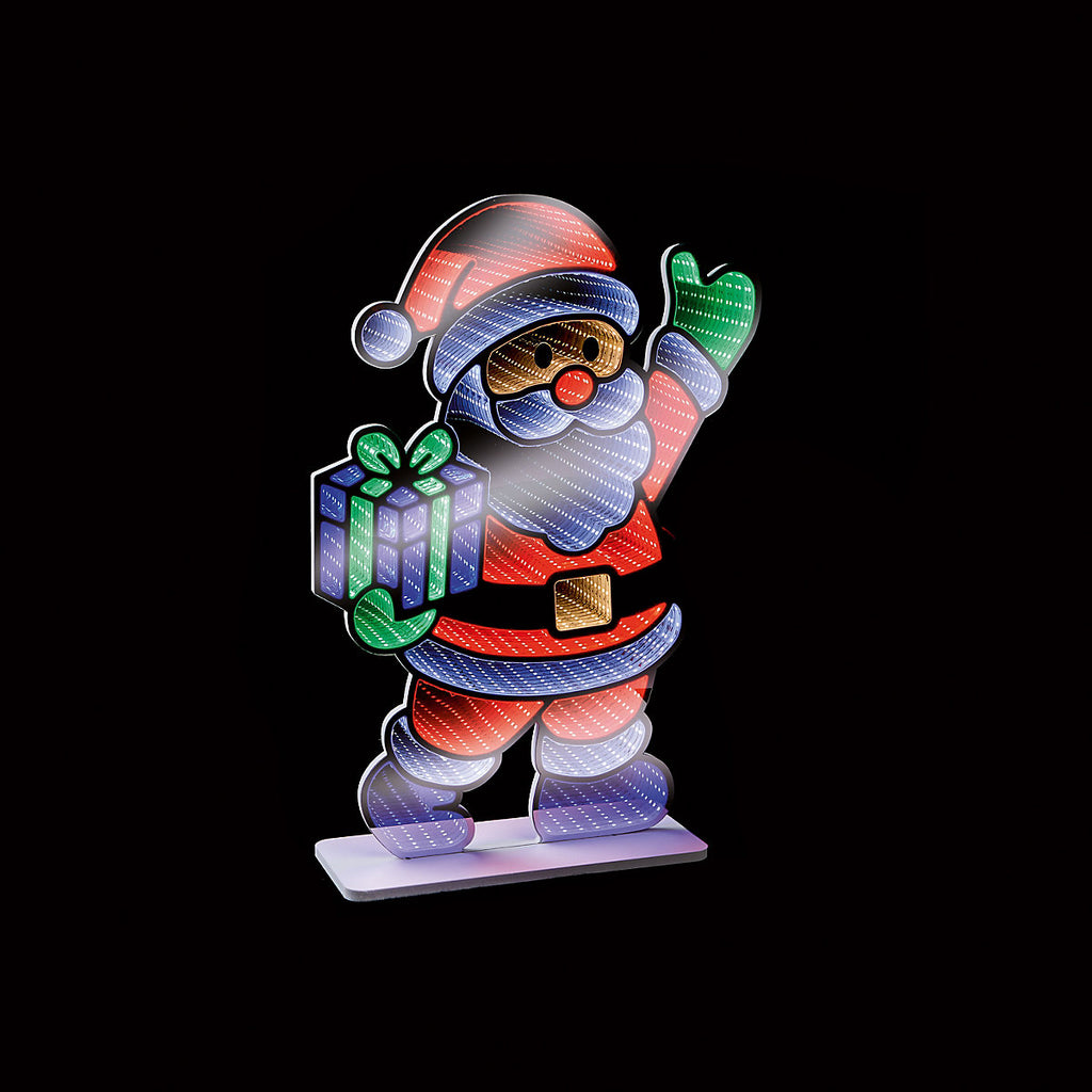 Multicolour LED Santa Infinity light