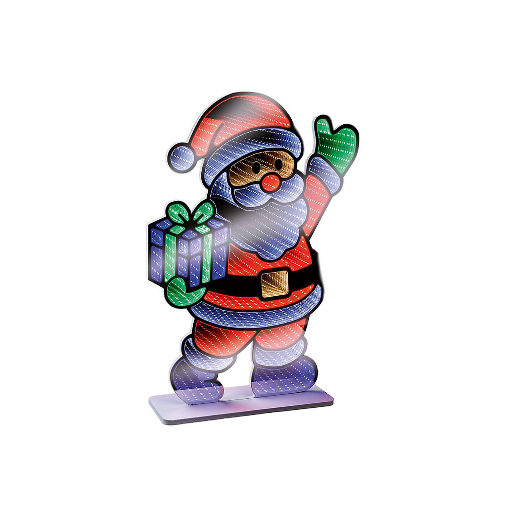 Multicolour LED Santa Infinity light