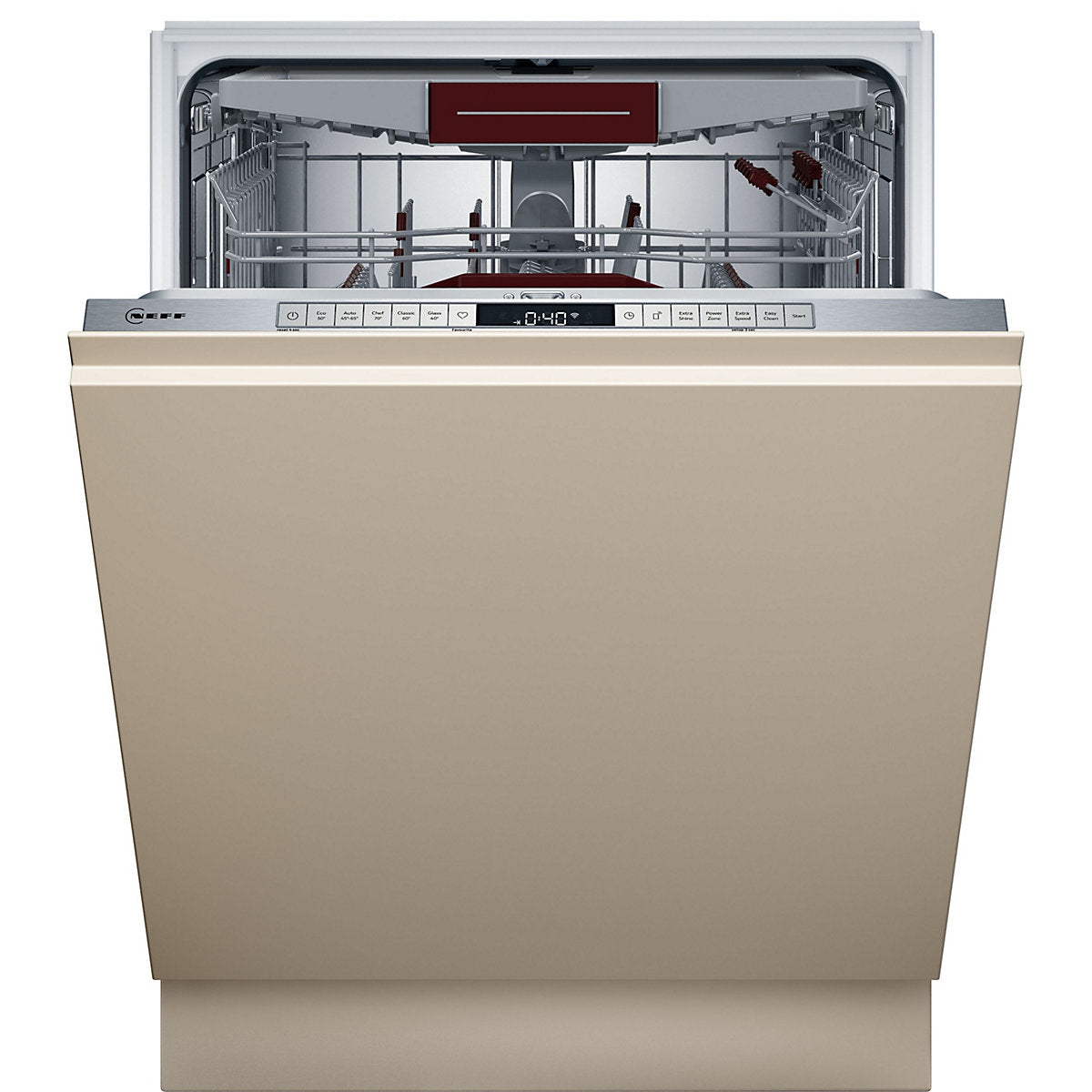 NEFF N70 S187ZCX03G Integrated Full size Dishwasher - White