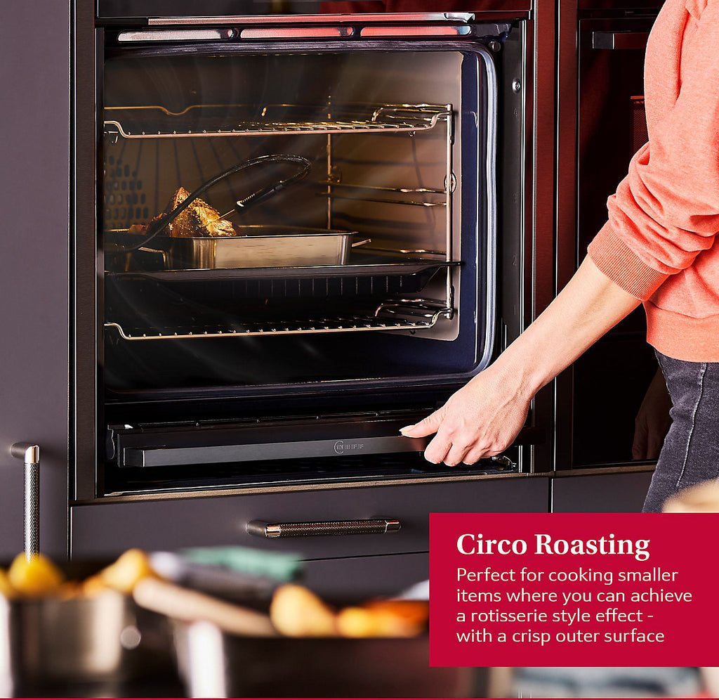 NEFF Slide&Hide B3ACE4AG3B Built-in Single electric multifunction Oven - Black