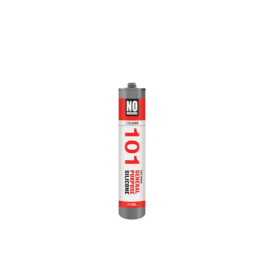 No Nonsense silcone Silicone-based Clear Ceramic, glass & metal Multi-purpose Sealant, 310ml 2