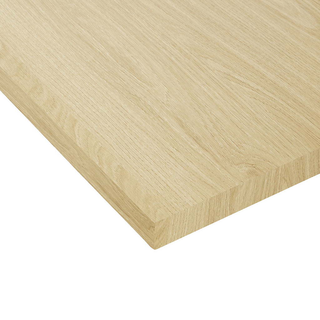 Oak Matt Oak effect Fully edged Furniture panel, (L)1.2m (W)200mm (T)18mm