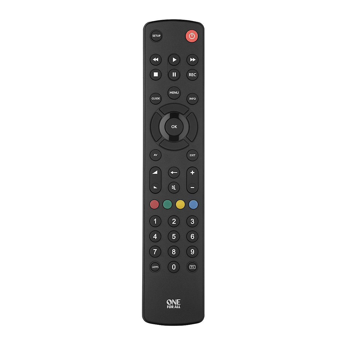 One For All Contour Remote control with Batteries not included