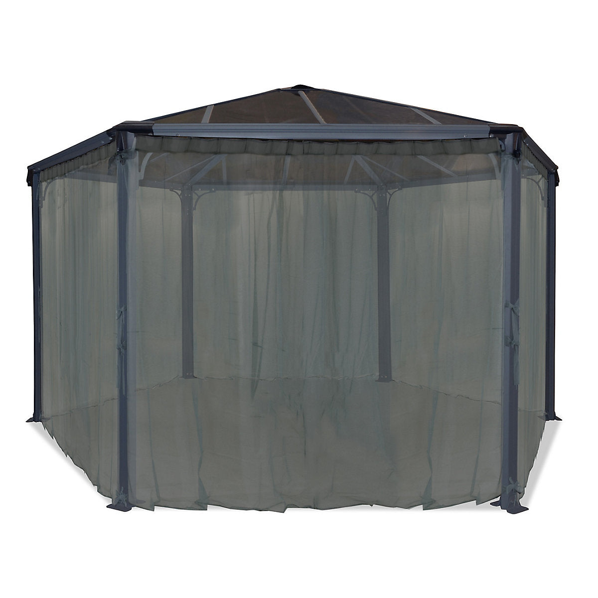 Palram - Canopia Grey Gazebo netting, Pack of 6 (L)2.17m (W)2.32m for Roma & Monaco