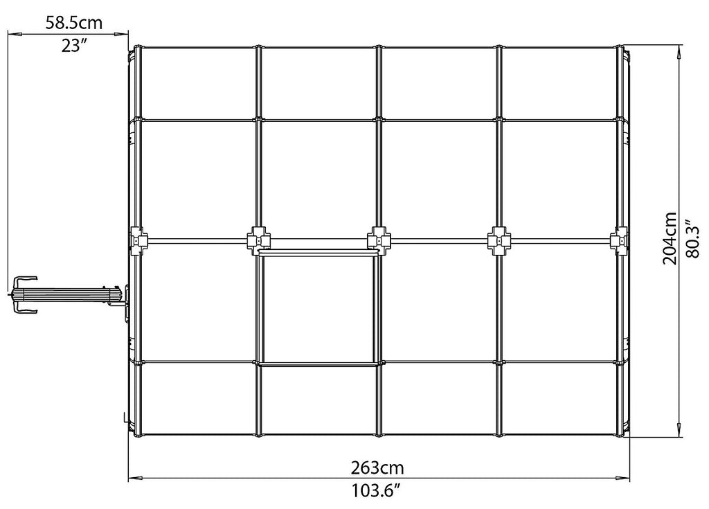 Palram - Canopia Rion Ecogrow Green 6x8 Greenhouse