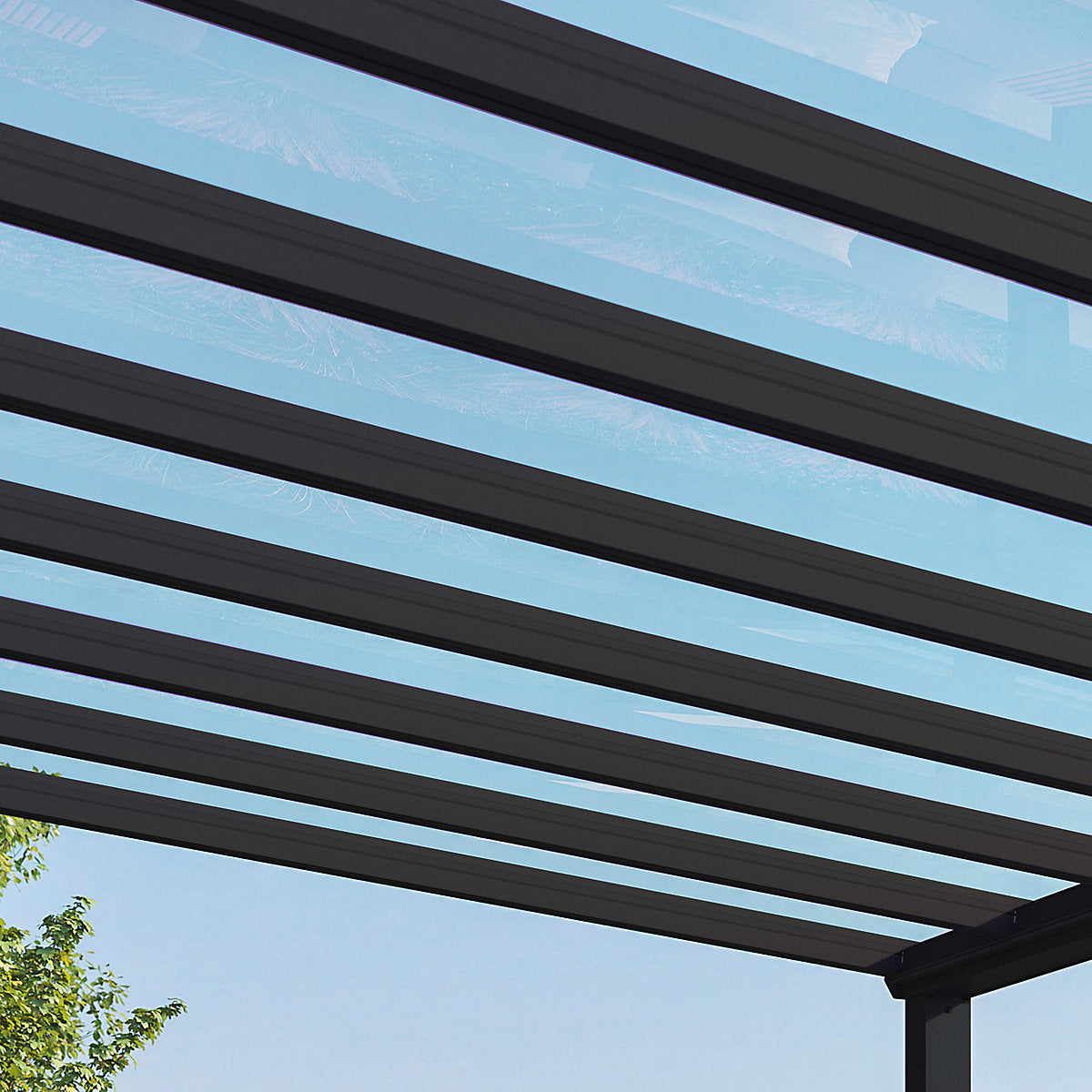 Palram - Canopia Stockholm Grey Patio cover (H)3.4m (W)6.6m
