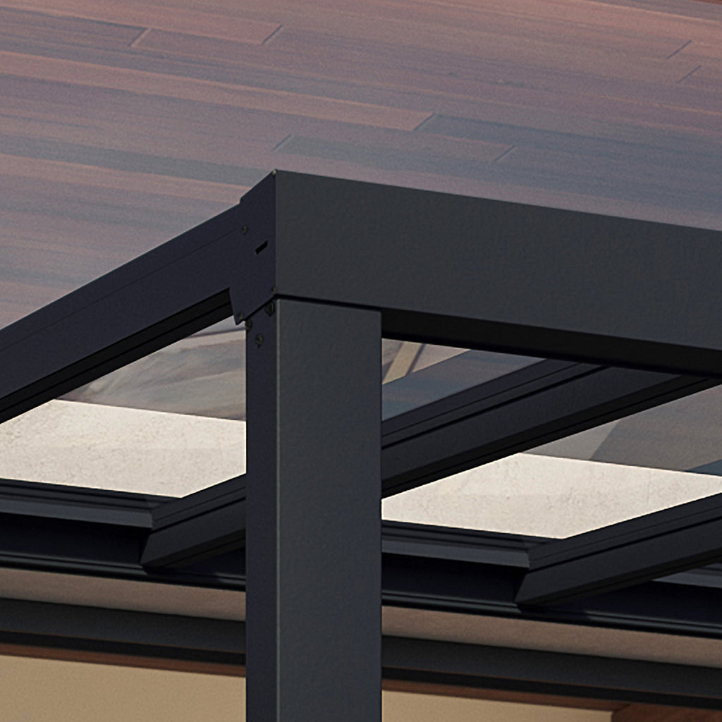Palram - Canopia Stockholm Grey Patio cover (H)3.4m (W)6.6m