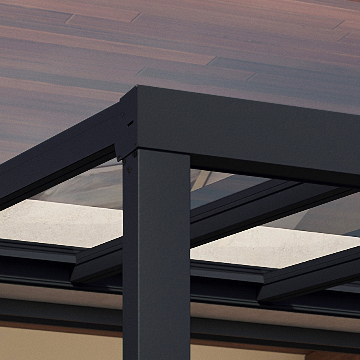 Palram - Canopia Stockholm Grey Patio cover (H)3.4m (W)6.6m