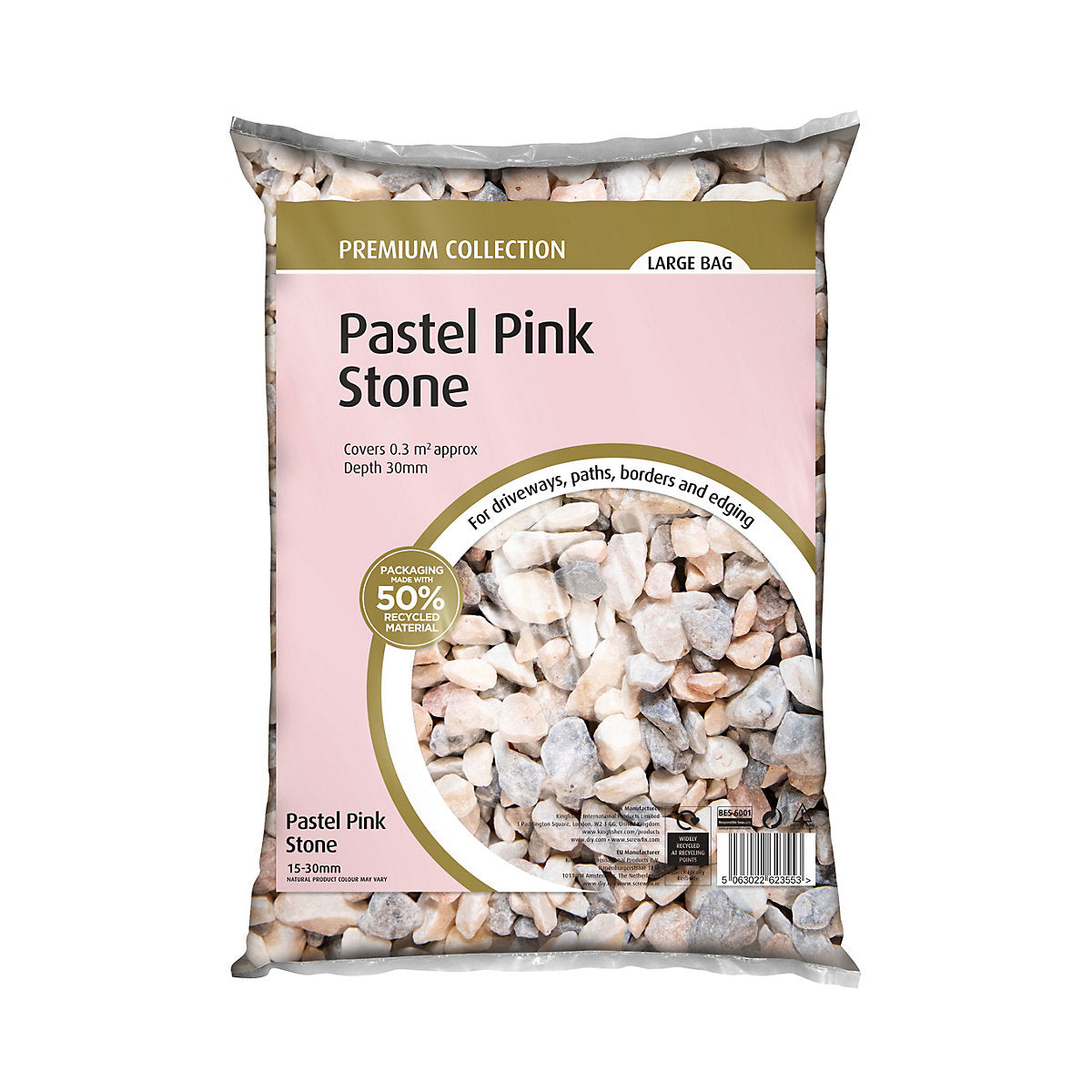 Pastel Pink Decorative stones, Large