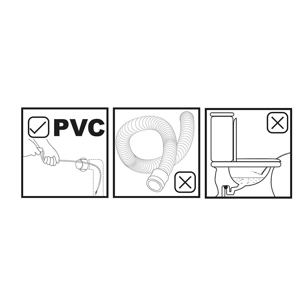Performance Power Drain coil with worm screw (L)1800mm