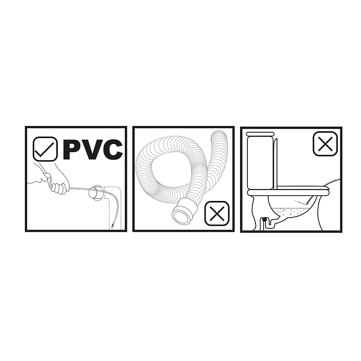 Performance Power Drain coil with worm screw (L)1800mm