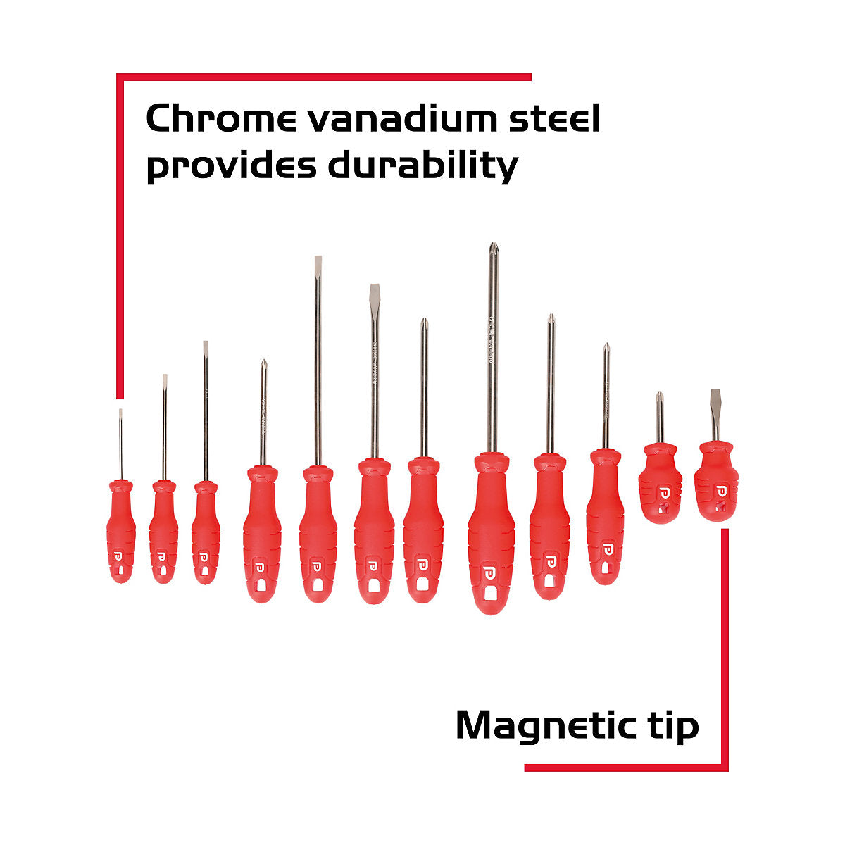 Performance Power Standard Mixed Screwdriver set (12 piece)