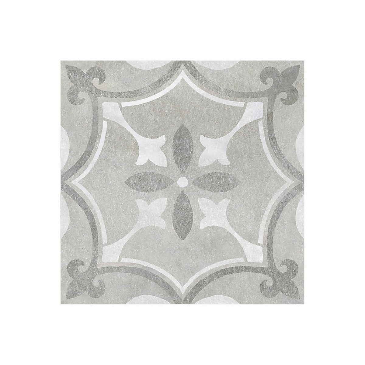 Perla Grey Matt Patterned Concrete effect Ceramic Indoor Wall & floor Tile Sample