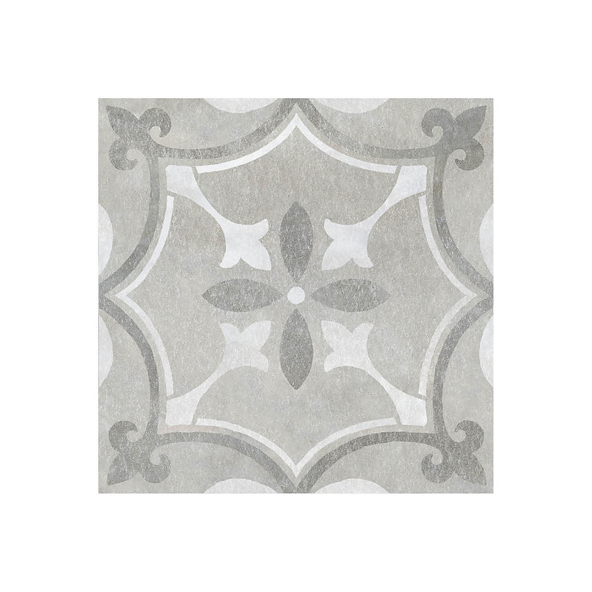 Perla Grey Matt Patterned Concrete effect Ceramic Indoor Wall & floor Tile Sample