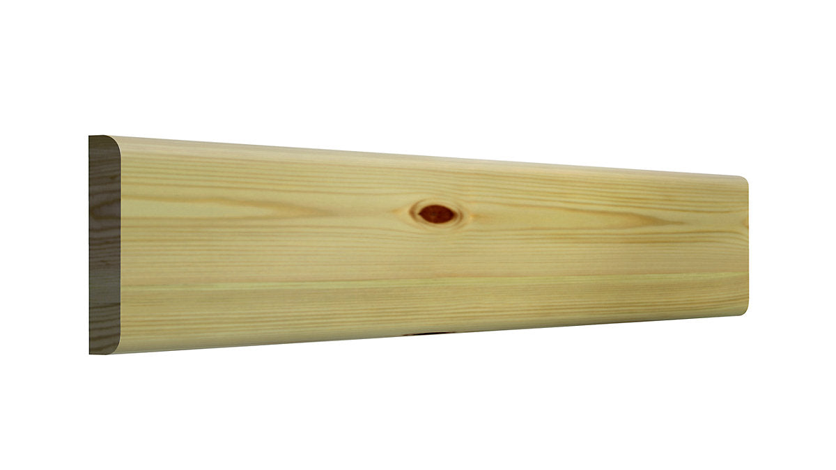 Planed Neutral Pine Rounded Architrave (L)2100mm (W)69mm (T)12mm