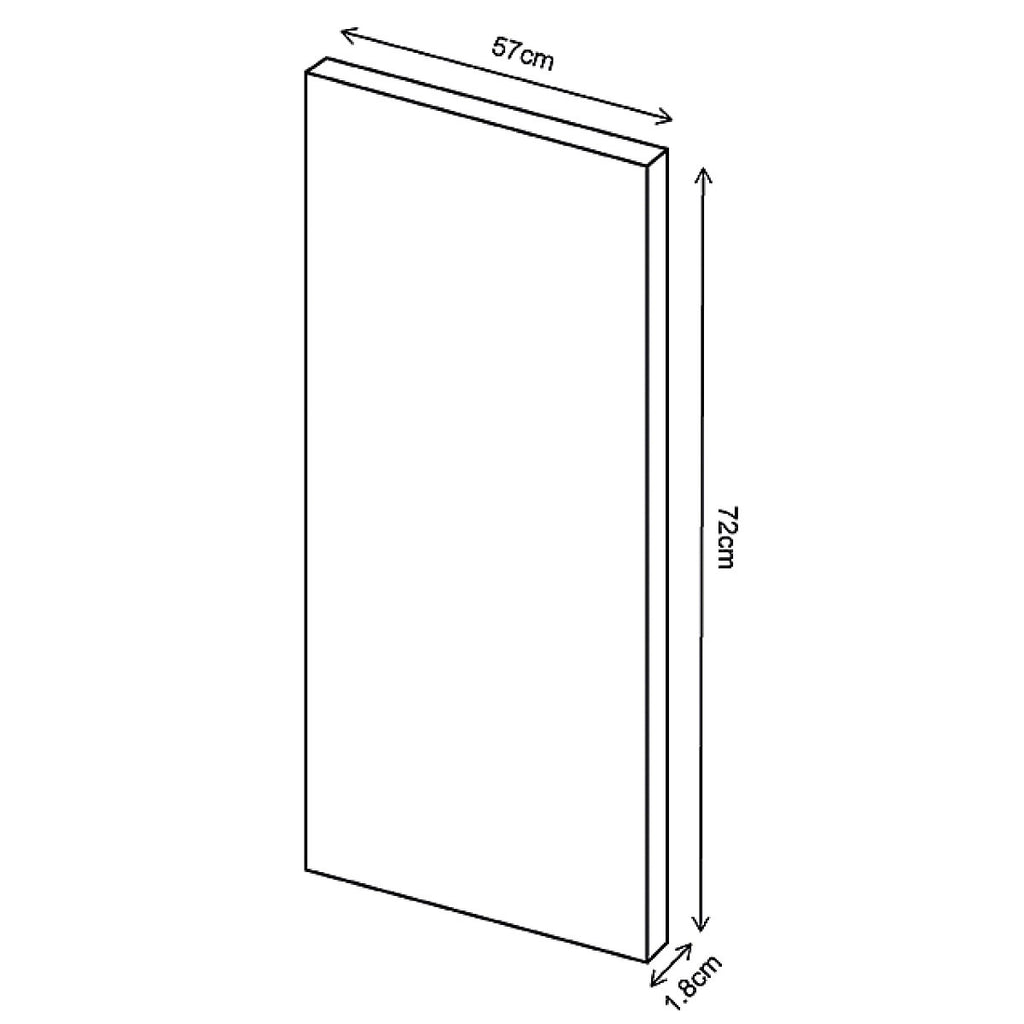 Premium Kitchens Ethos Matt red Standard RH Base end panel (H)720mm (W)570mm
