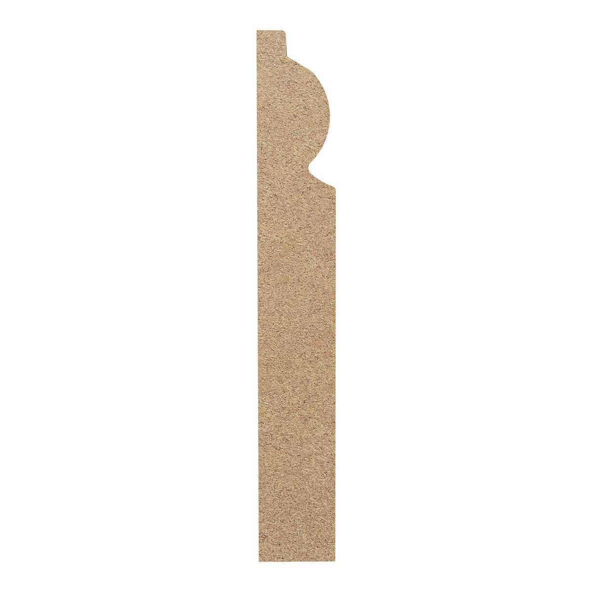 Primed White MDF Torus Skirting board (L)2400mm (W)119mm (T)18mm