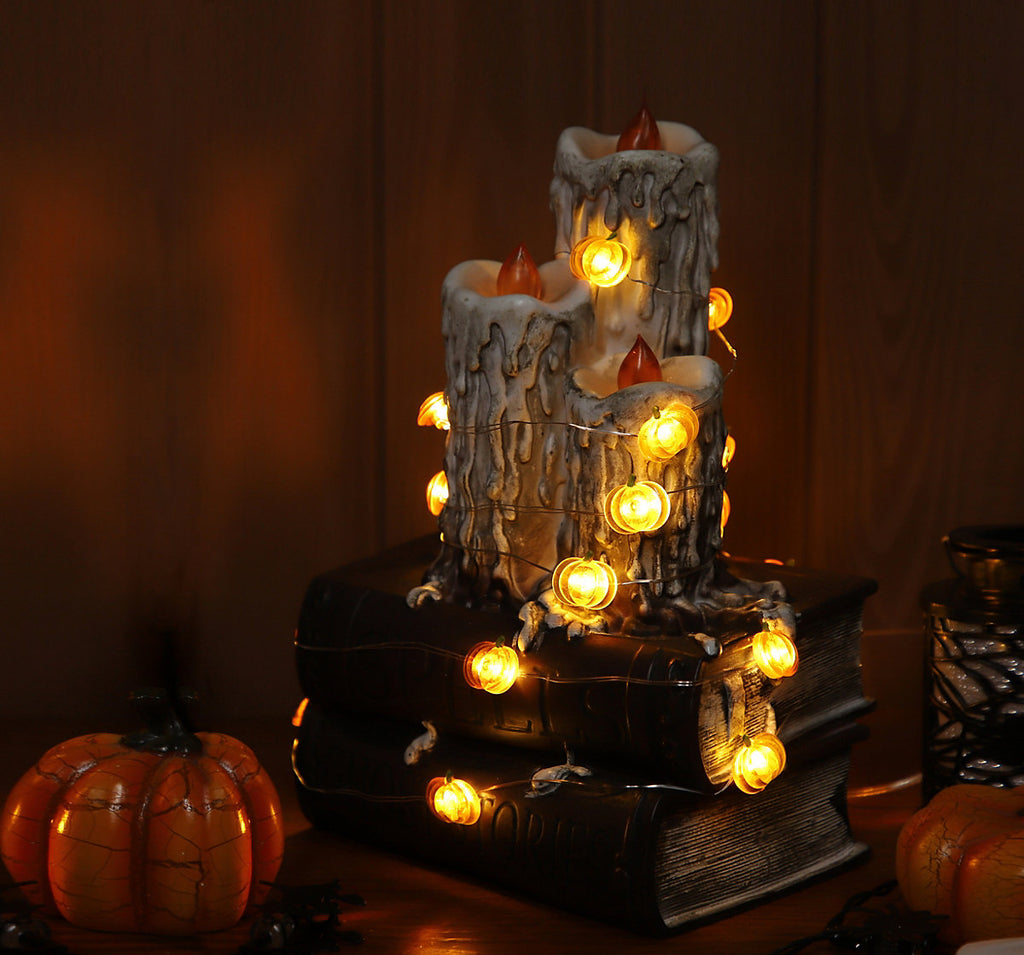 Pumpkin Battery-powered Warm white 20 LED Indoor String lights